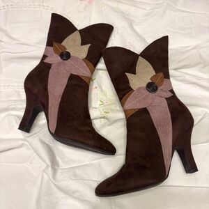 Fairy Brown and Pink Women's Boots US6